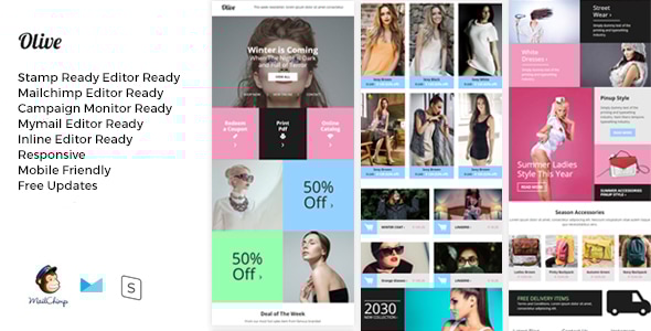 Olive - Fashion Ecommerce Email Newsletter - Newsletters Email Templates